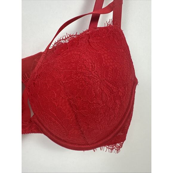 Victoria’s Secret Very Sexy Strappy Push Up Bra Red 36A - Picture 4 of 16